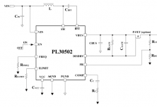 PL30502同步升壓轉換器